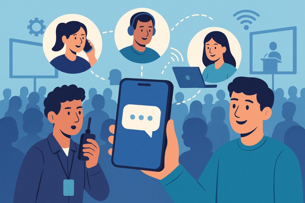 Tools for Real-Time Communication With Event Teams