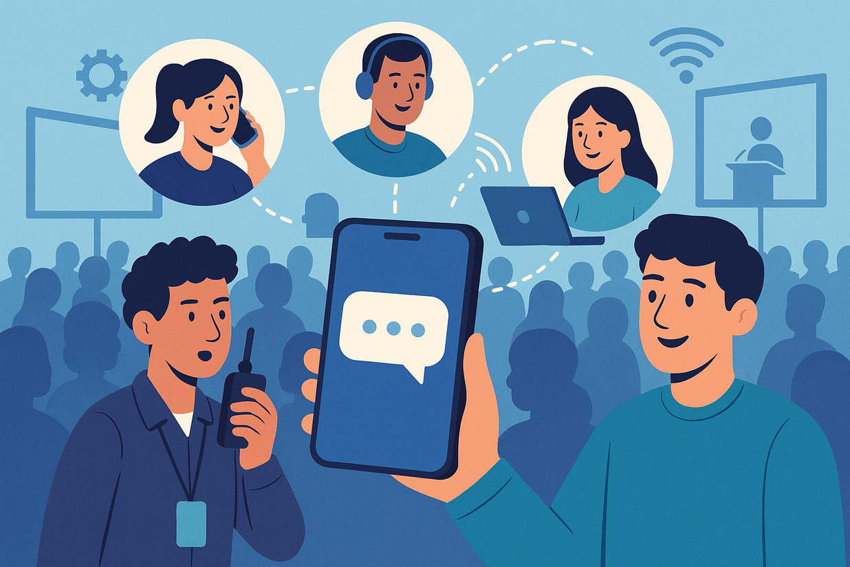 Tools for Real-Time Communication With Event Teams